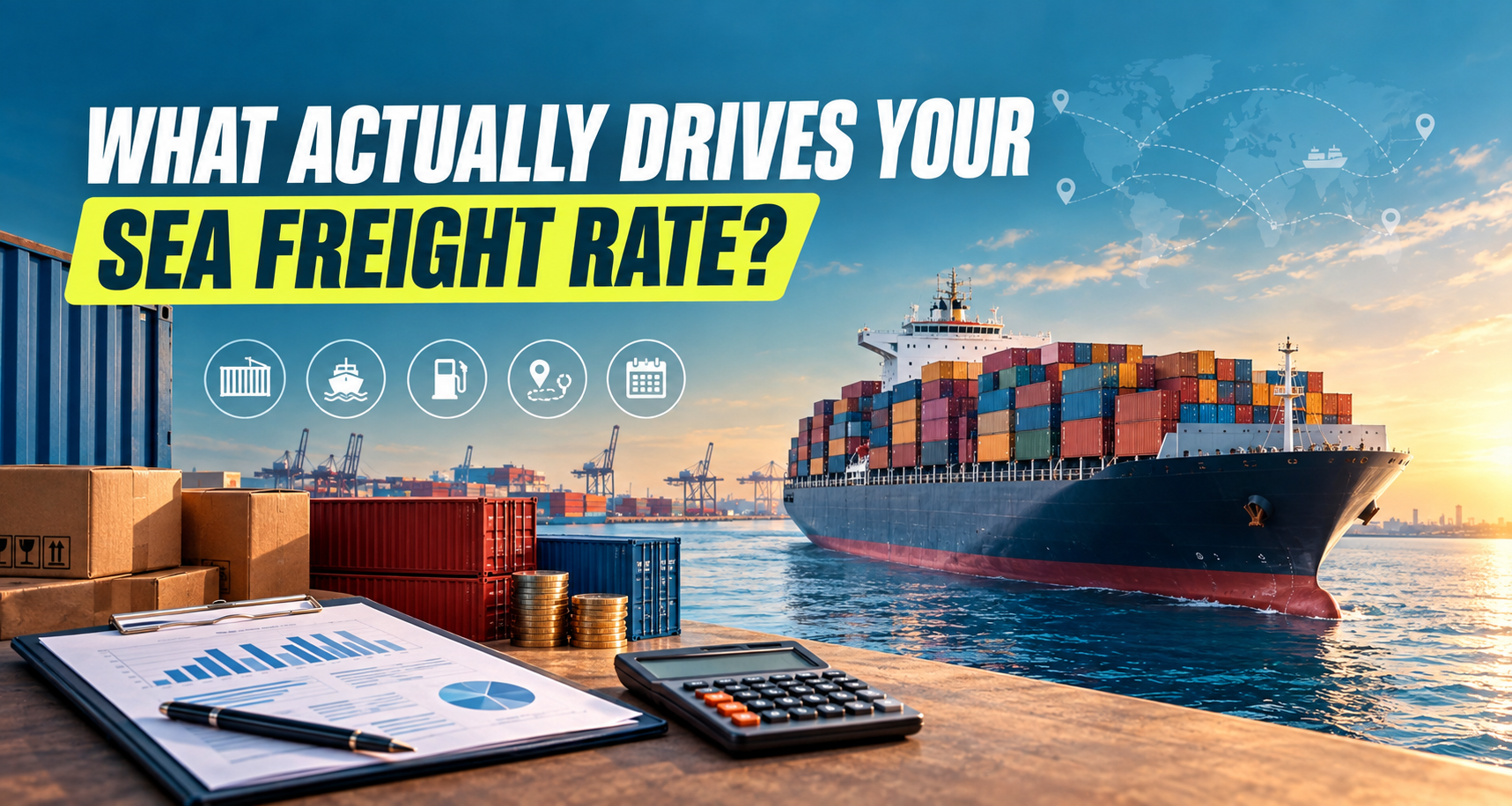 An image of showing what actually drives freight rate